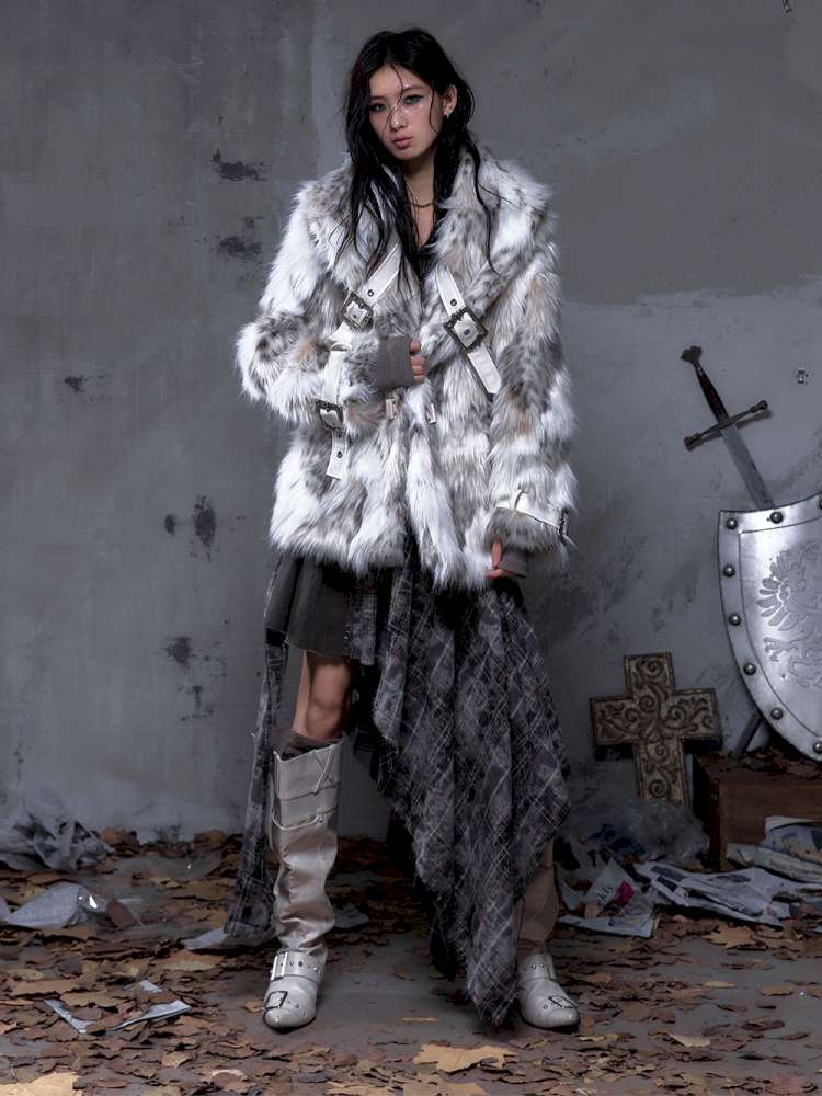 Eco-Friendly Faux Fur Coat【s0000014479】