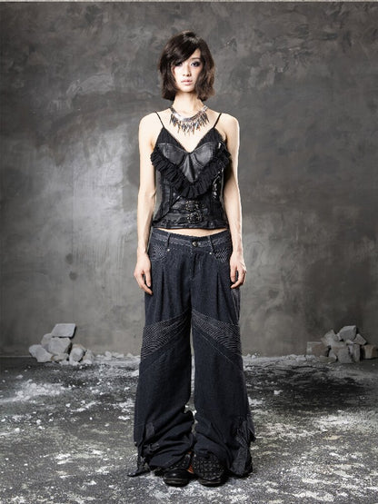 Splicing Fake Two Suspender Bandeau【s0000015953】