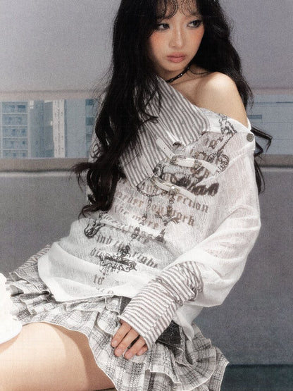 Summer Light Bat Sleeve Smock【s0000016266】