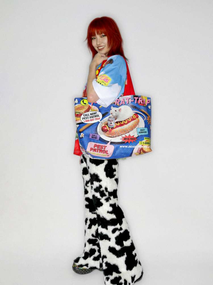 Mouse Print American Vintage Dupont Tote Bag【s0000014913】