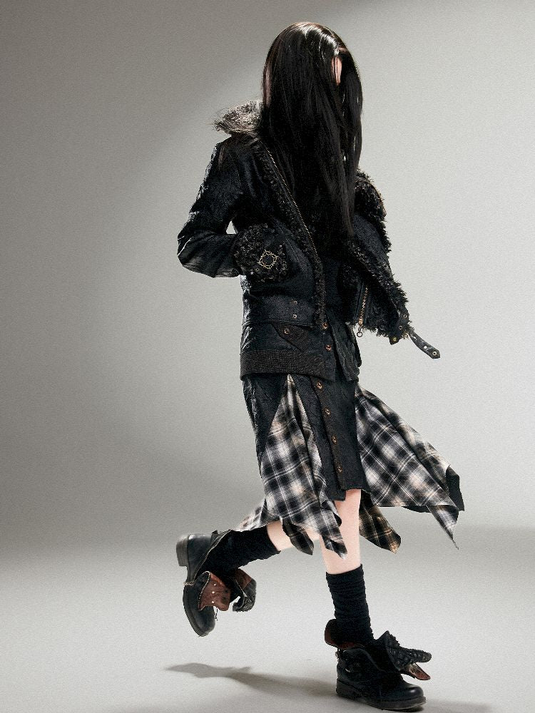 Leather Halter Long Skirt【s0000011253】