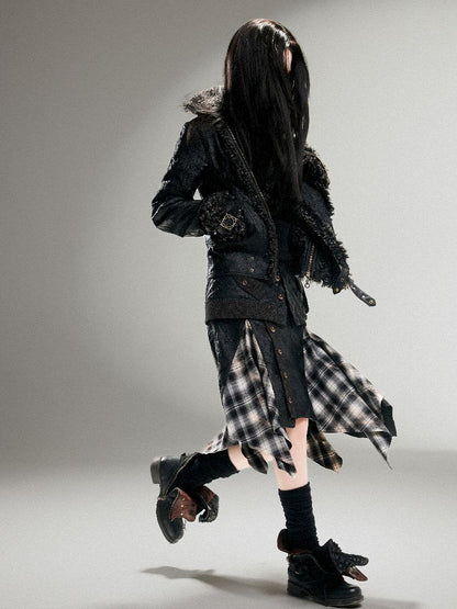 Leather Halter Long Skirt【s0000011253】