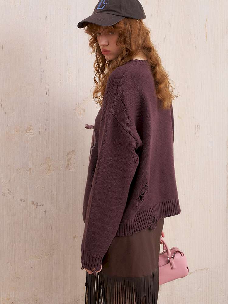 Puppy Kissing Bear Sweater Skirt【s0000015068】