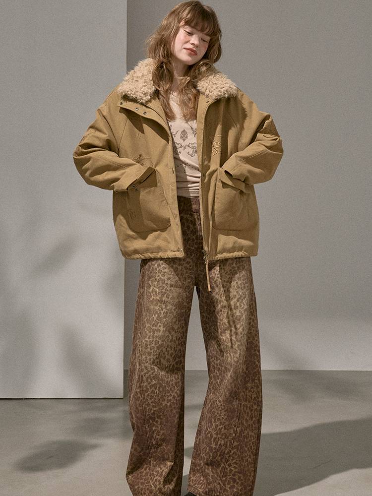 Straight-Leg Wide-Leg Jeans【s0000014389】