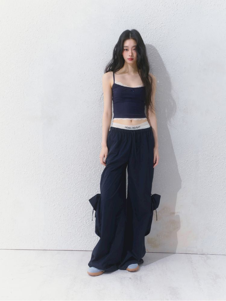 Sporty Loose Pockets Wide Leg Pants【s0000012157】