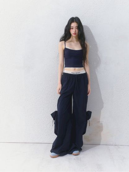 Sporty Loose Pockets Wide Leg Pants【s0000012157】