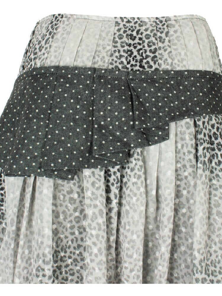Cross Streamer Leopard Midi Skirt【s0000018088】