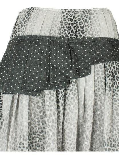 Cross Streamer Leopard Midi Skirt【s0000018088】