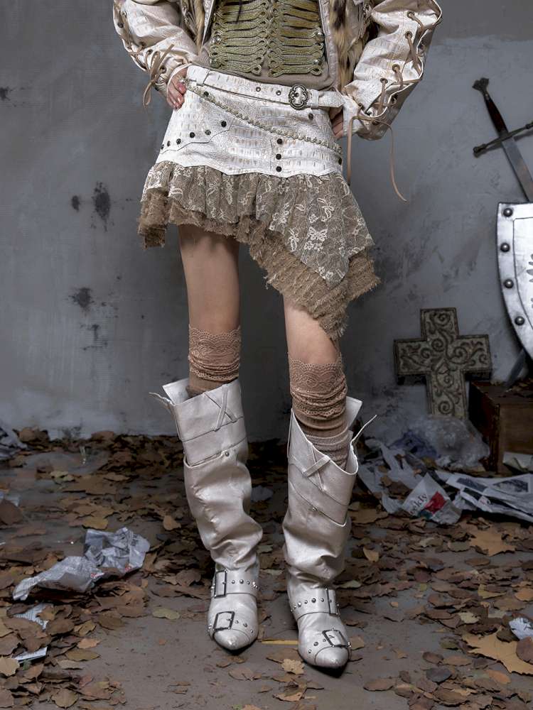 Heavy Work Irregular Piece Culottes【s0000014654】