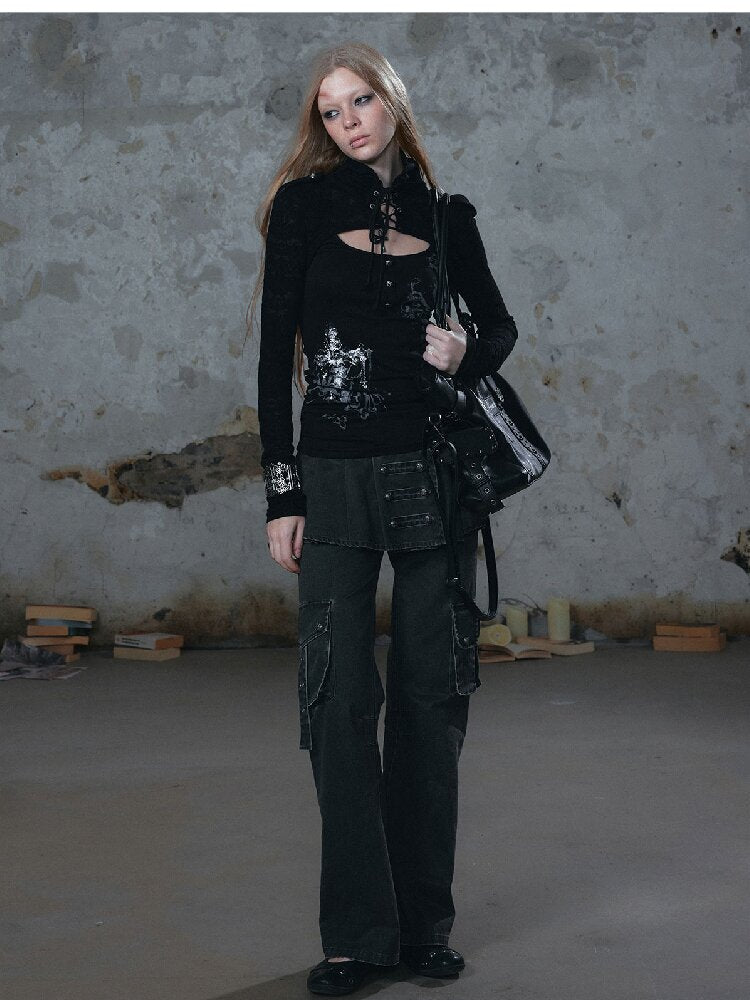Napoleon Pleated Patchwork Pants【s0000018105】