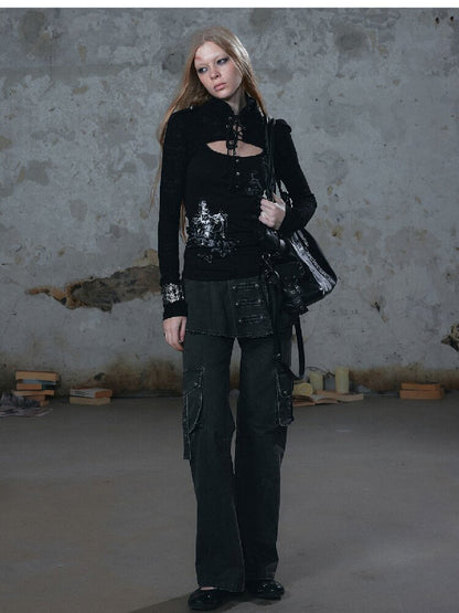 Napoleon Pleated Patchwork Pants【s0000018105】