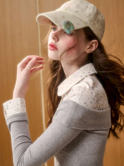 Rabbit Print Design Top Skirt【s0000014886】