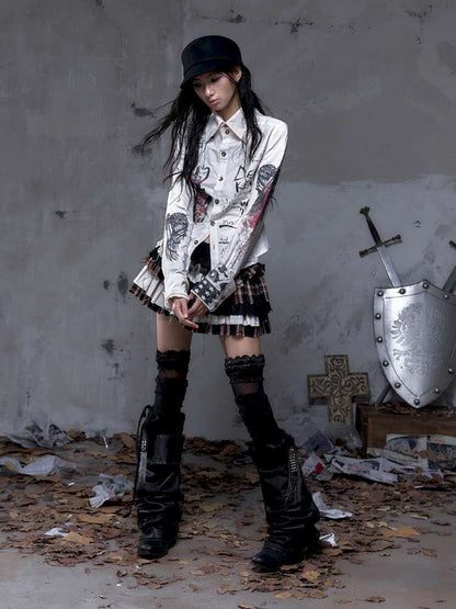 Slim-Fit Long-Sleeve Shirt Top【s0000014471】