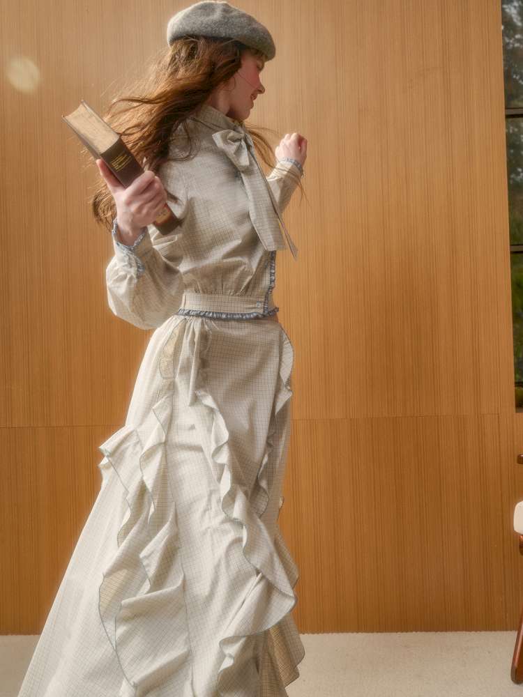 Organic Cotton Patchwork Floating Shirt Skirt【s0000014883】