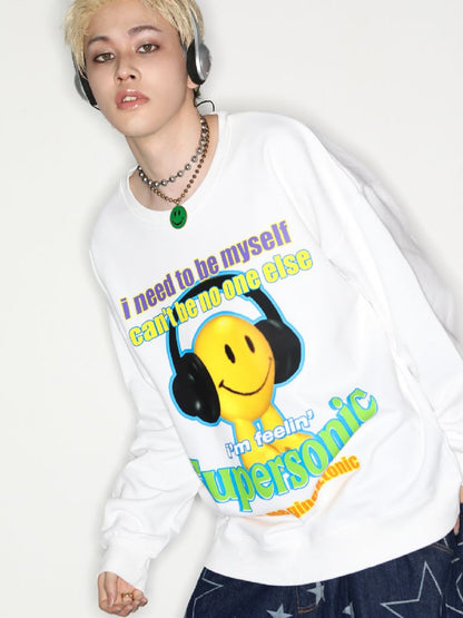 American Casual Street Smiley Loose Pullover [S0000010265]