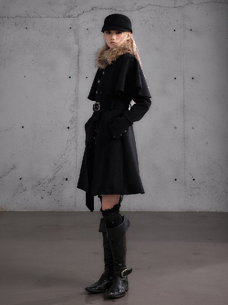 Modern Court Heiress Wool Cape Jacket【s0000019150】