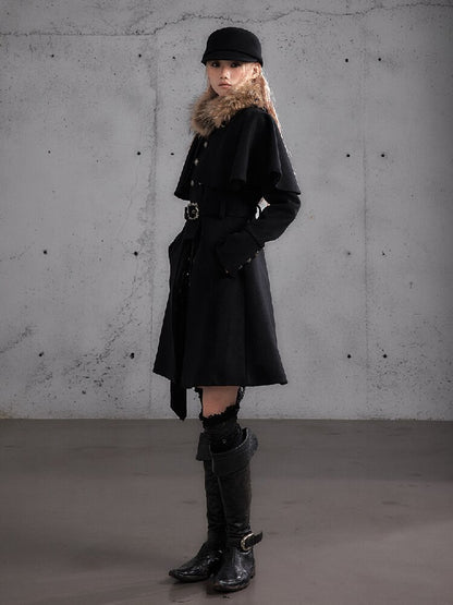 Modern Court Heiress Wool Cape Jacket【s0000019150】