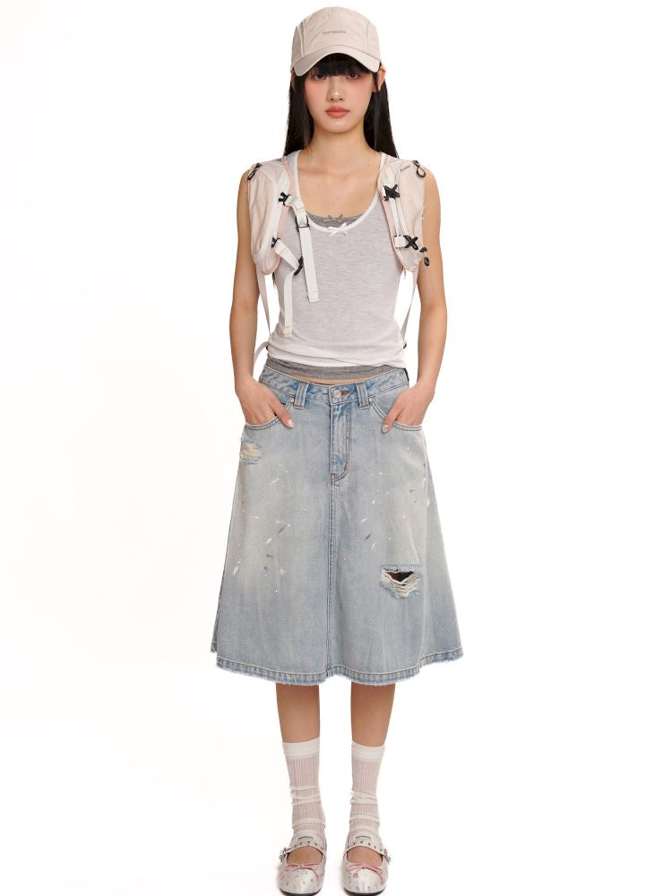 Lace bow casual lazy camisole undershirt【s0000013437】