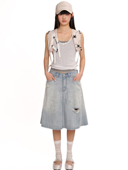 Lace bow casual lazy camisole undershirt【s0000013437】