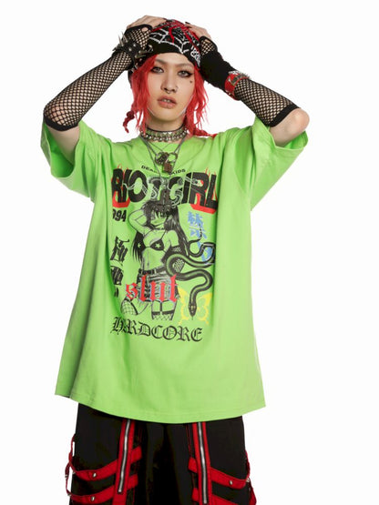 Street tide loose versatile multicolor T-shirt【s0000013601】