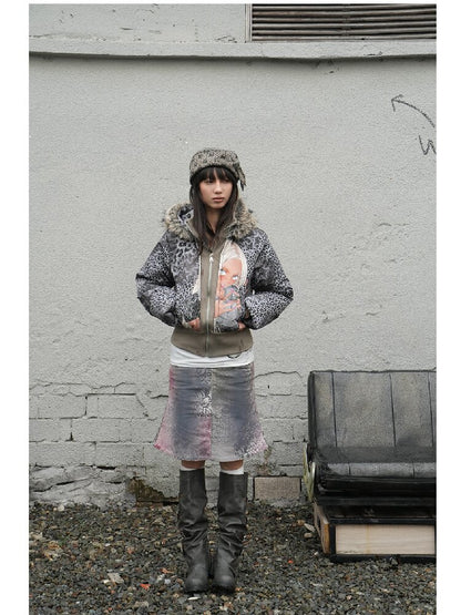 Graffiti White Duck Down Jacket【s0000018070】