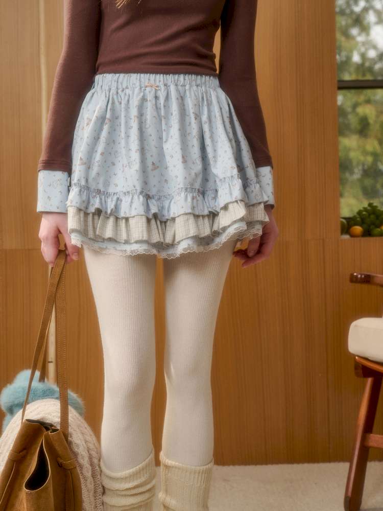 Tundra Patchwork Top Lace Skirt【s0000014881】