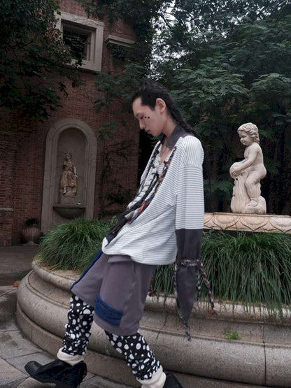 Polka Dot Fake Two Piece Trousers【s0000015151】