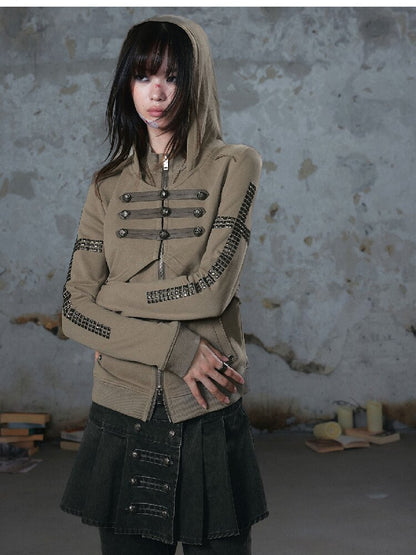 Metallic Napoleon Hooded Jacket【s0000018101】