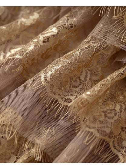Lace Patchwork Tulle Cake Skirt【s0000019163】
