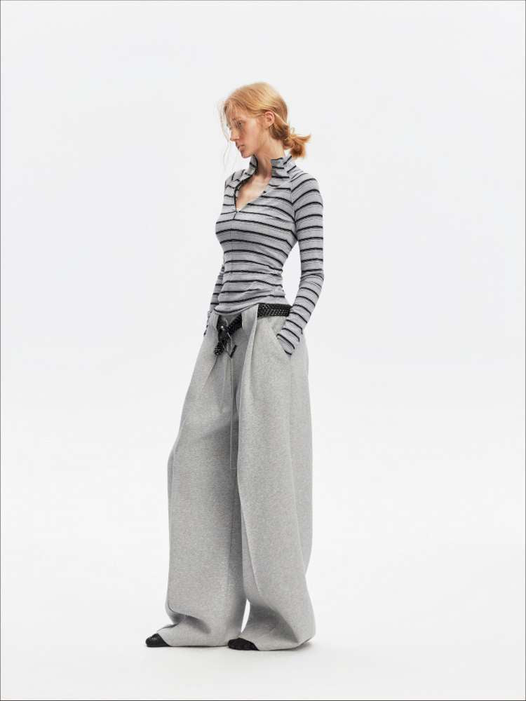 Vintage Striped Slim Knit Top【s0000015059】