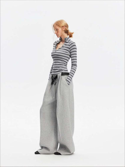Vintage Striped Slim Knit Top【s0000015059】