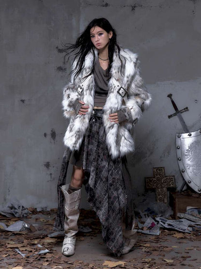 Eco-Friendly Faux Fur Coat【s0000014479】