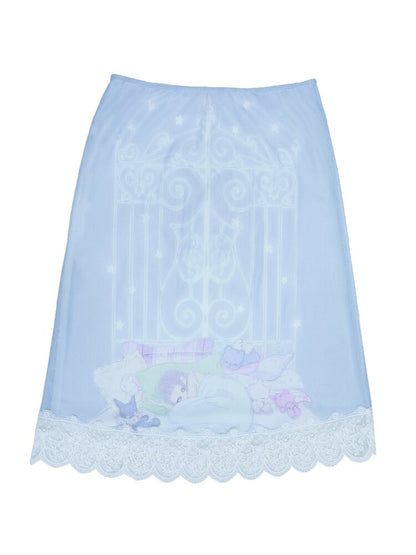 Artistic Lace Mesh Half Length Dress【s0000017479】