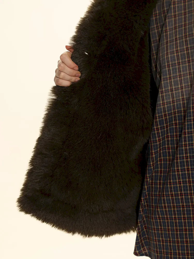 Fluffy loose warm cotton jacket 【s0000006005】