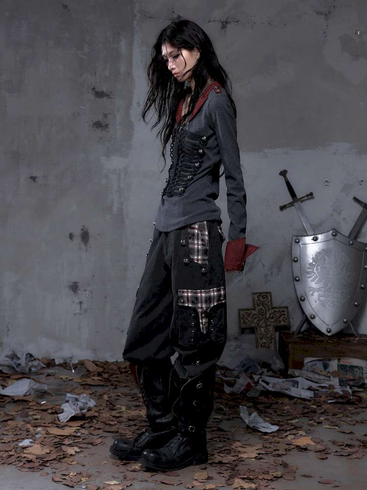 Vintage Punk Court Lantern Trousers【s0000014650】