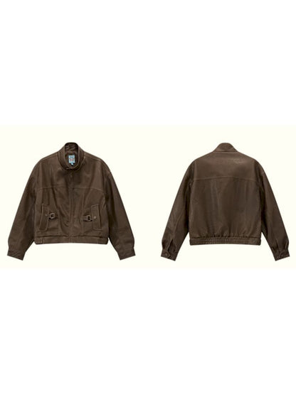 Brown Leather Jacket [S0000010090]