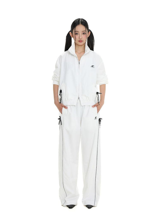 Lace Embroidery Coach Jacket Set【s0000008656】