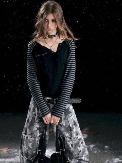 Distressed Pocket Cropped Pants【s0000014428】