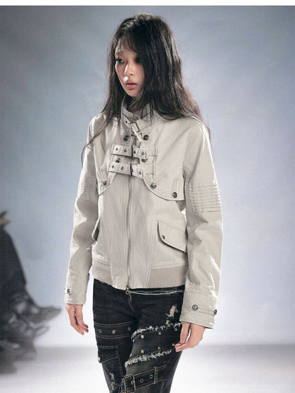 Washed Reconstructed Short Jacket【s0000015452】