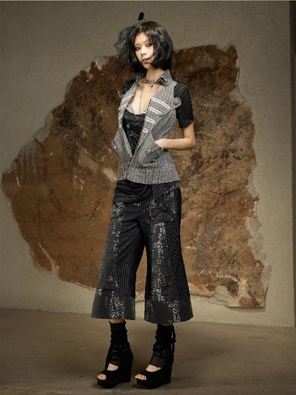 Sleeveless Halterneck Vest Shirt Top【s0000016885】