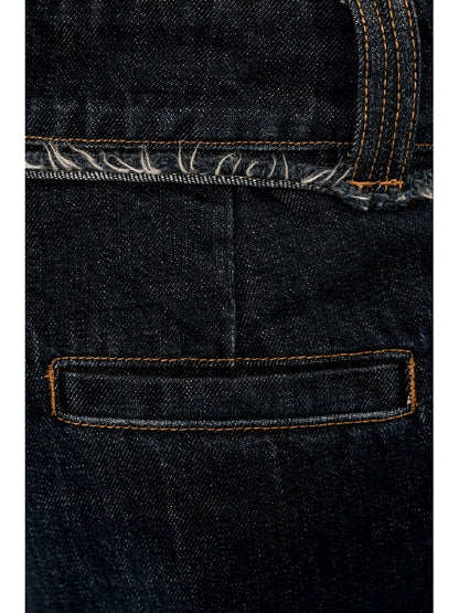 Waist Raw Lace Loose Jeans【s0000016071】