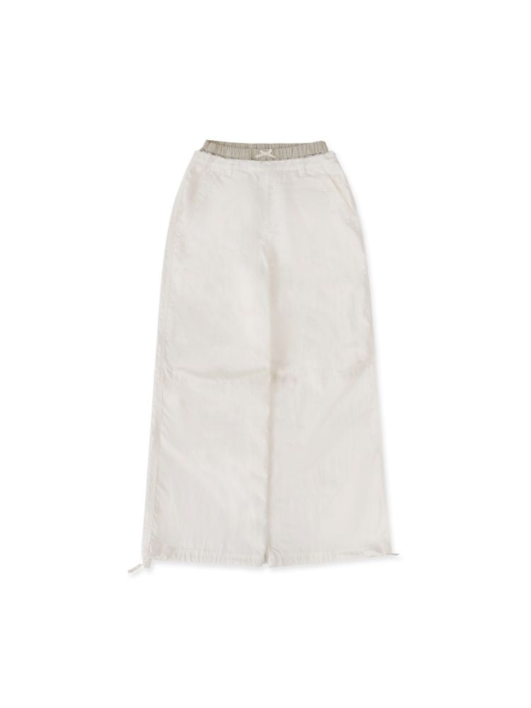 Relaxed fit adjustable cuffs casual pants【s0000012547】