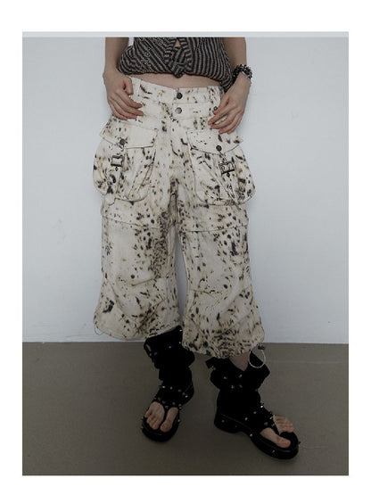 Loose Leopard Print Two Wear Shorts [S0000009390]