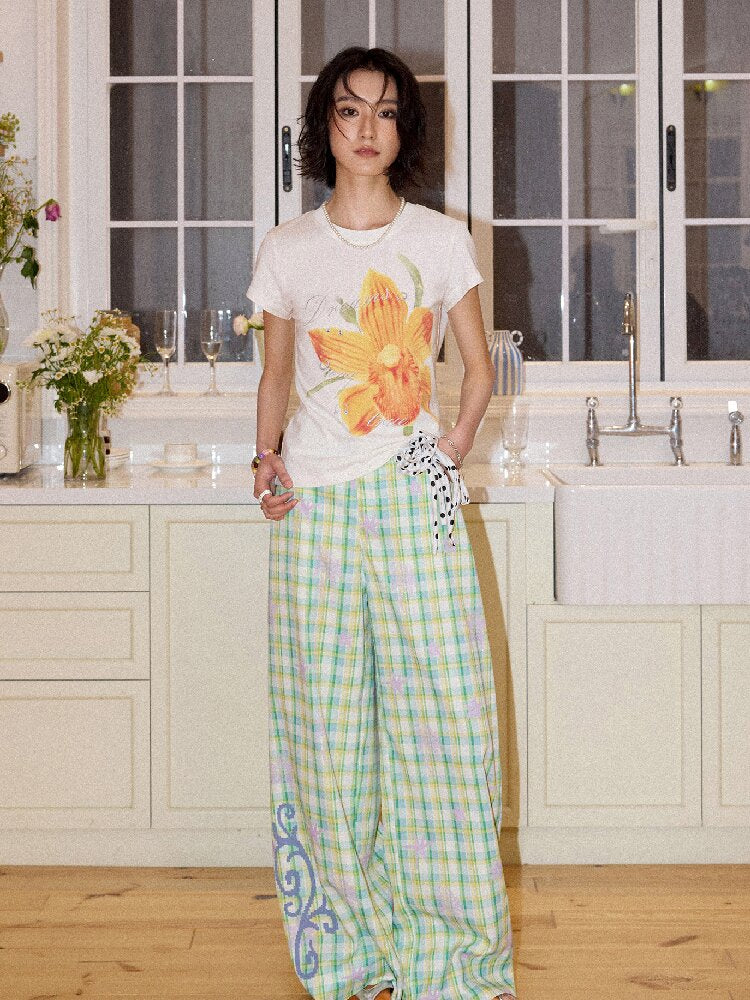 Floral Print Short Sleeve Shirt【s0000016656】