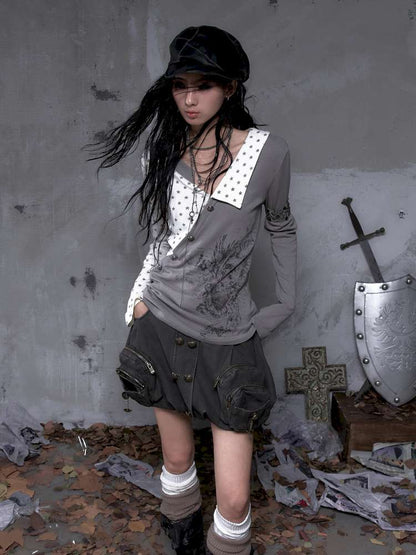 Five-Pointed Star Knit Base Top【s0000014655】