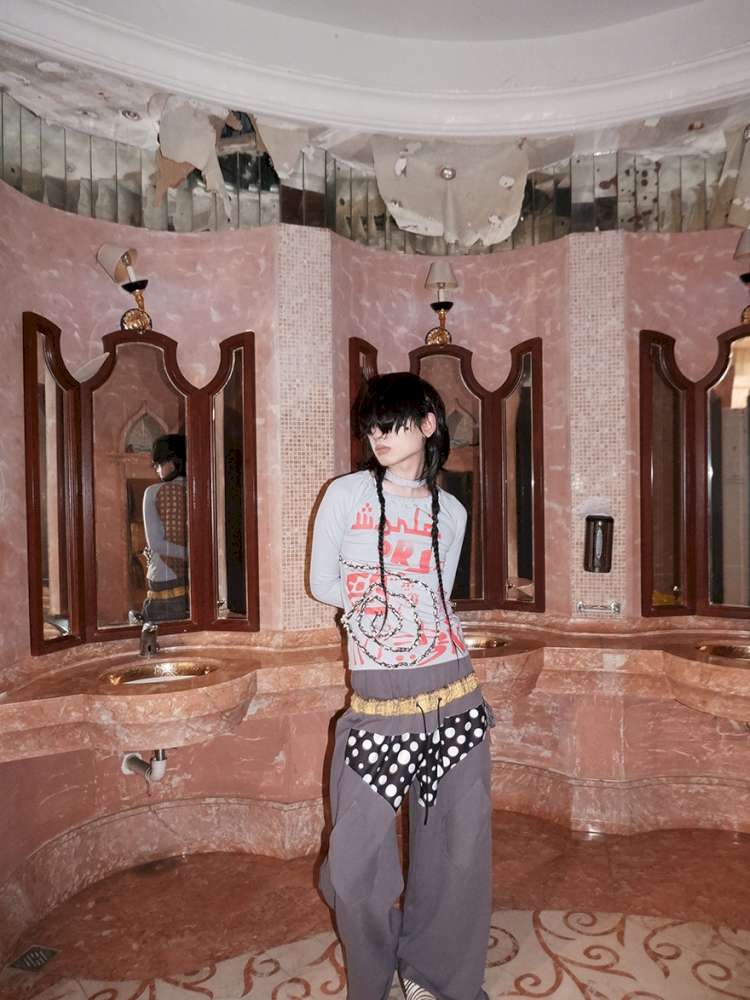 Asymmetrical Long Sleeve Top【s0000015147】