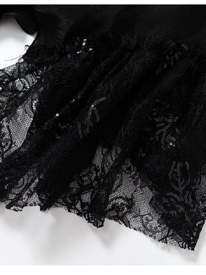 Dreamy Heiress Lace Chiffon Dress【s0000017984】