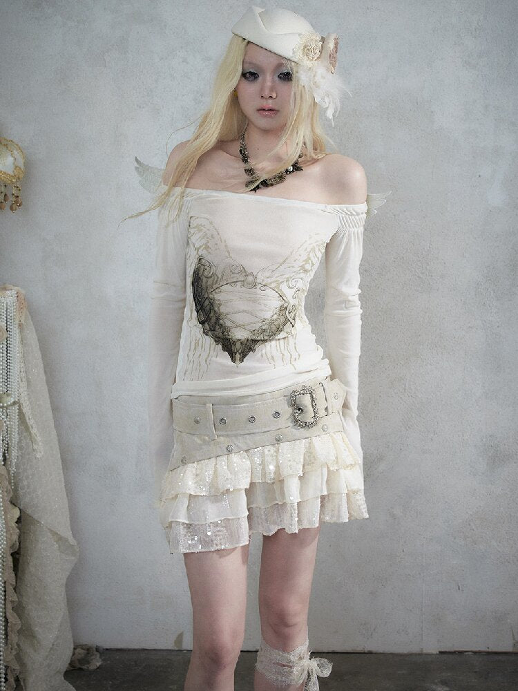 Baroque Lace Wool Equestrian Beret【s0000017994】