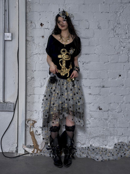 Puffy Tulle Two-Way Strapless Half-Skirt【s0000012792】