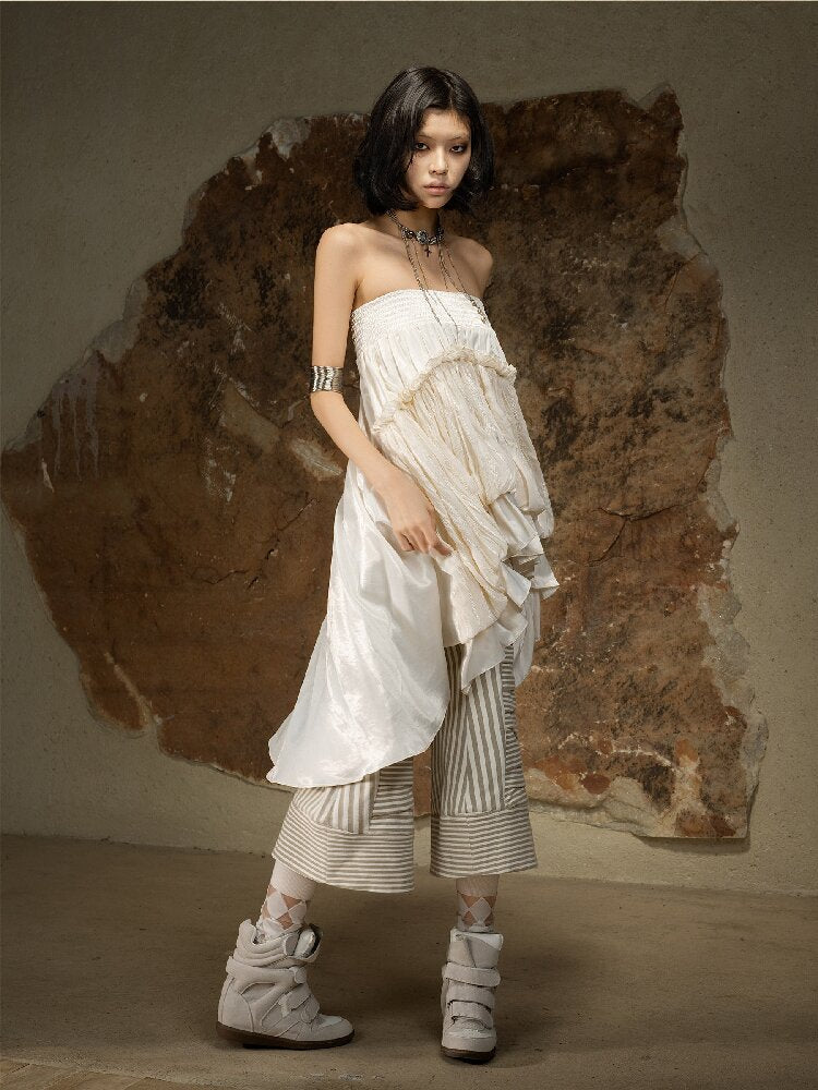 Dark Punk Cropped Gal Style Pants【s0000016889】